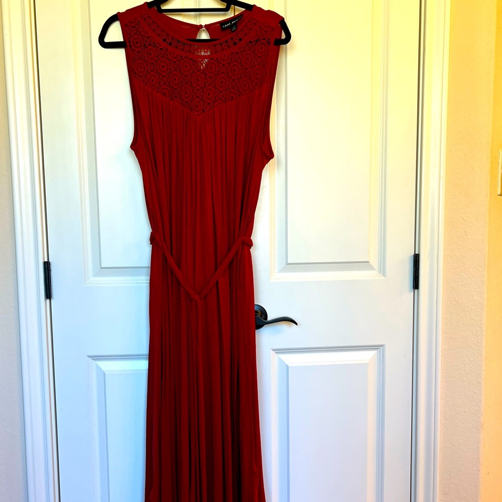 Beautiful rich red midi dress